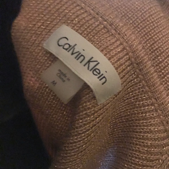 Peach toned knit dress by Calvin Klein size L - Picture 4 of 4